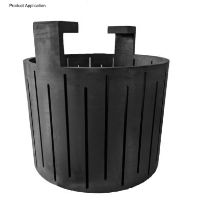 Smooth Isostatic Graphite Block For Heater And Crucible 100 Mpa Compressive Strength