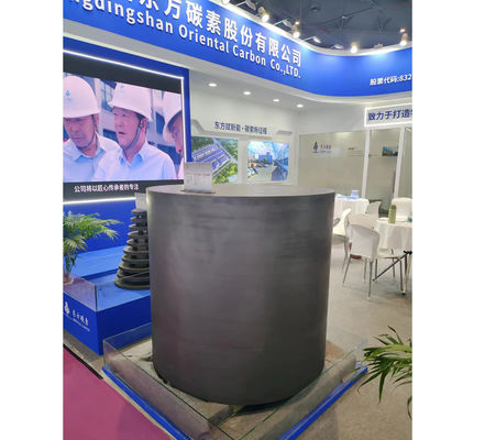 Smooth Isostatic Graphite Block For Heater And Crucible 100 Mpa Compressive Strength