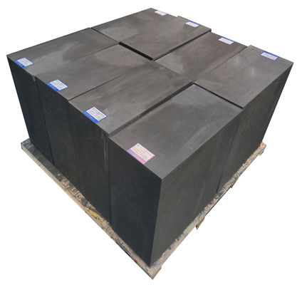 Dark Grey Smooth Lithium Battery Graphite Block 1.80 G/Cm3 12µm Grain Size