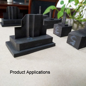 Dark Grey EDM Graphite Low Loss Isostatic Graphite Block 1.78g/cc Density